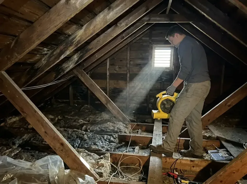 attic-water-damage-drying-proc-007 — frequently asked questions, Emergency Water Extraction & 24/7 Flood Response in Cayuga…